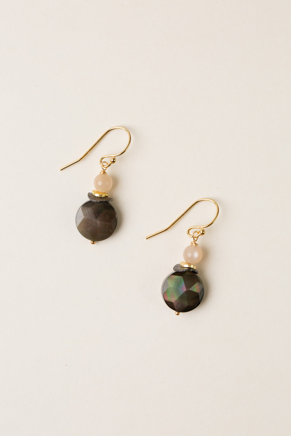Alchemy Black Lip Shell Simple Earrings