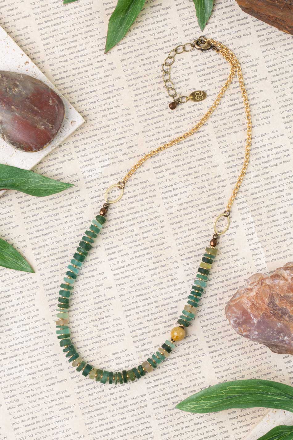 Atlas 19-21" Roman Glass, Czech Glass, Labradorite Simple Necklace