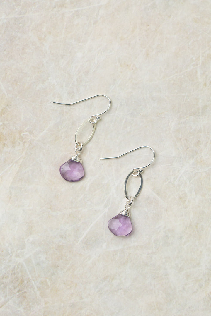 Birthstone February Amethyst Earrings