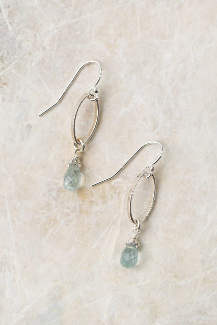 Birthstone March Aquamarine Earrings