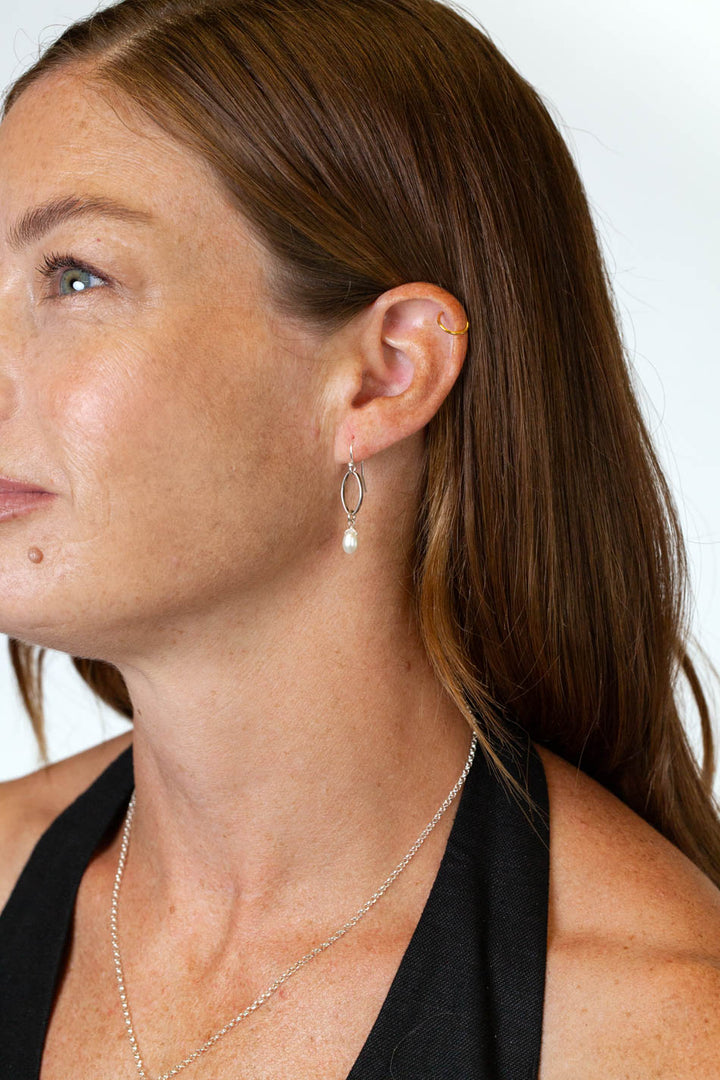 Birthstone June Freshwater Pearl Earrings