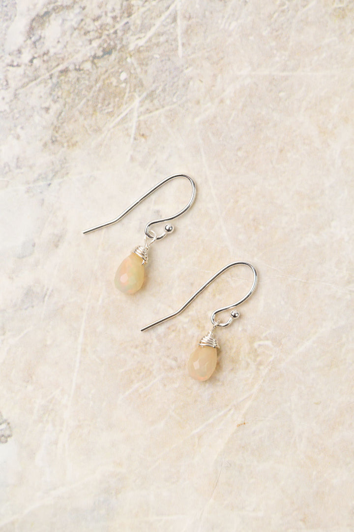 Birthstone October Opal Earrings