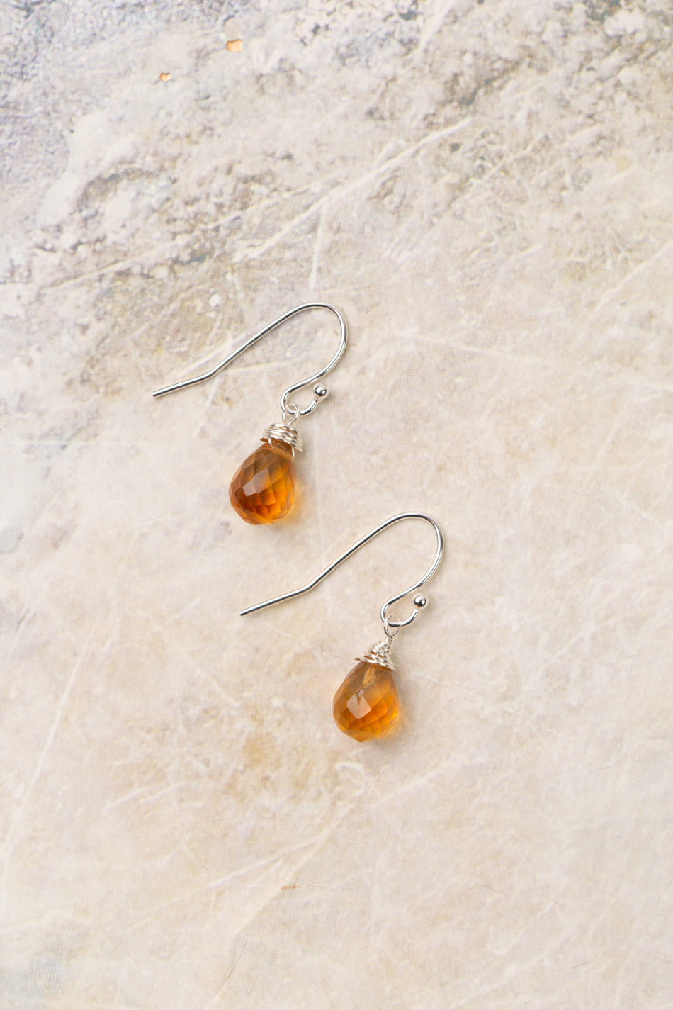 Birthstone November Citrine Earrings