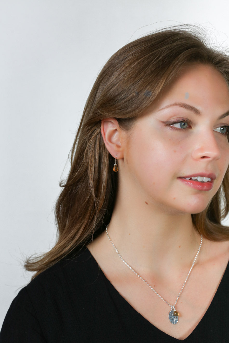 Birthstone November Citrine Earrings