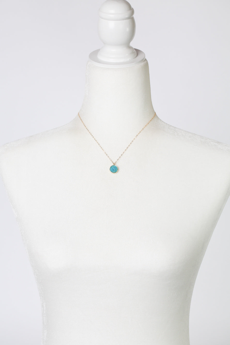 Mango Tango 15-17" Turquoise Simple Necklace