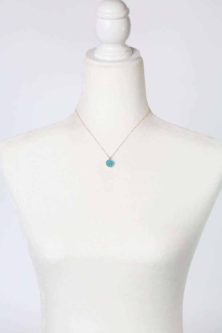 Mango Tango 15-17" Turquoise Simple Necklace