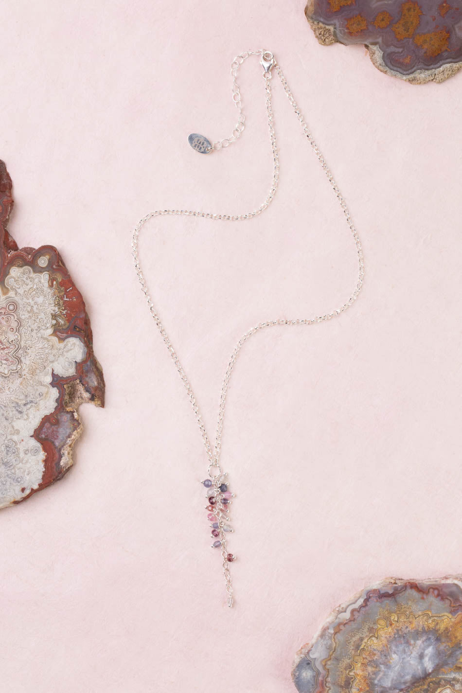 Celestial 16-18" Spinel Cluster Necklace