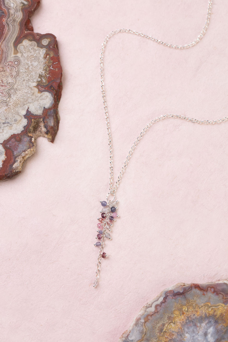 Celestial 16-18" Spinel Cluster Necklace