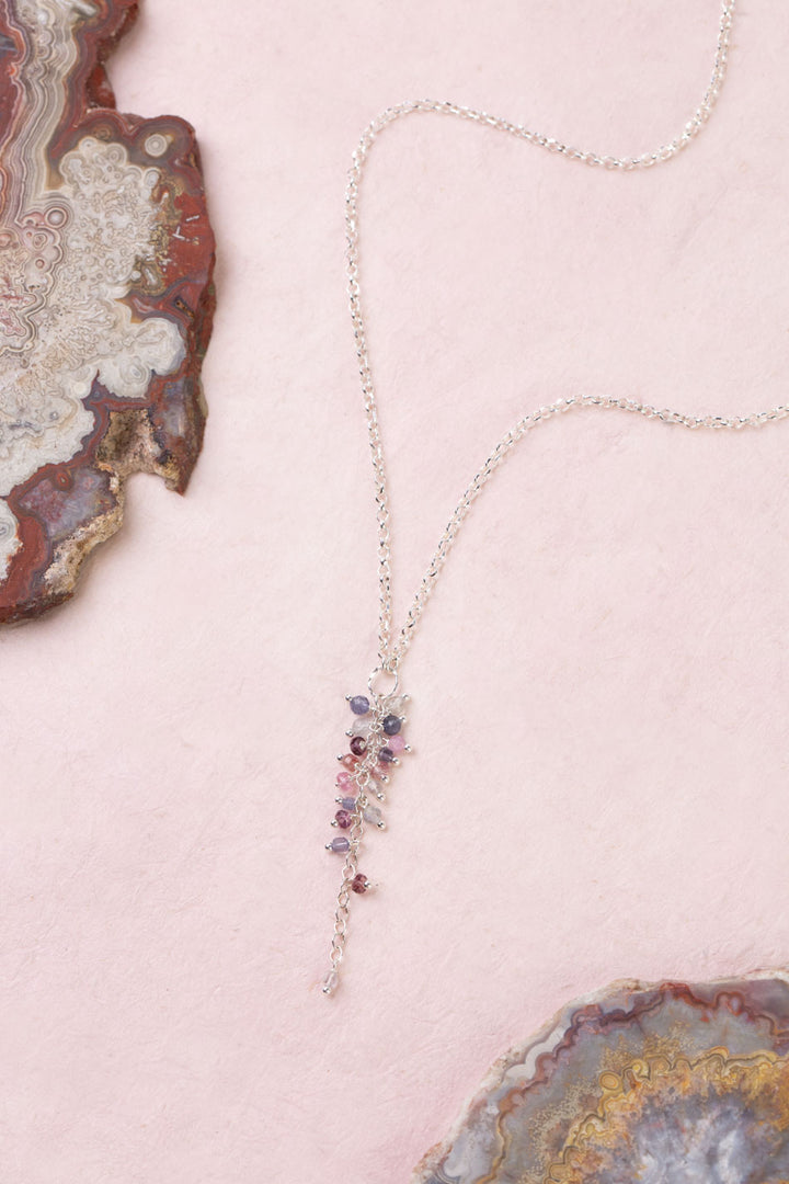 Celestial 16-18" Spinel Cluster Necklace
