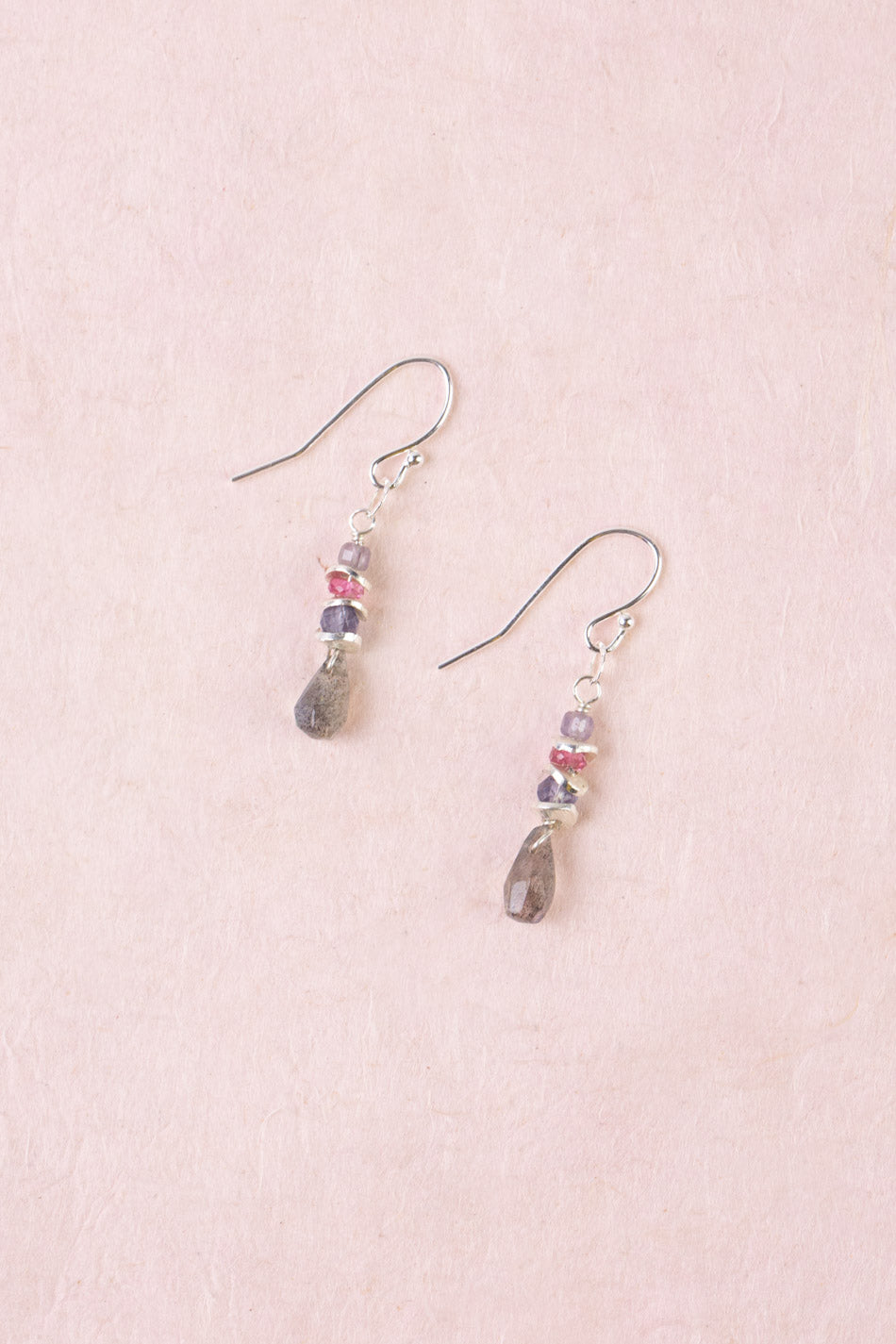 Celestial Labradorite Simple Earrings