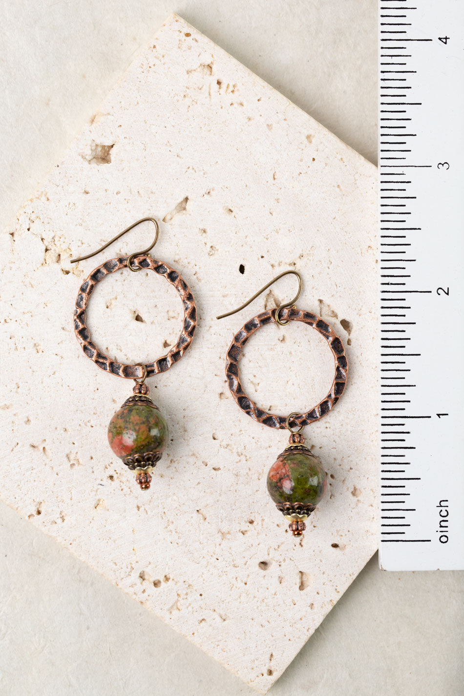 Dominion Unakite Dangle Earrings