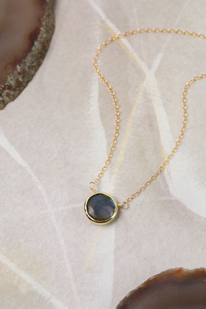 Favorites 16.5-18.5" Labradorite Focal Necklace