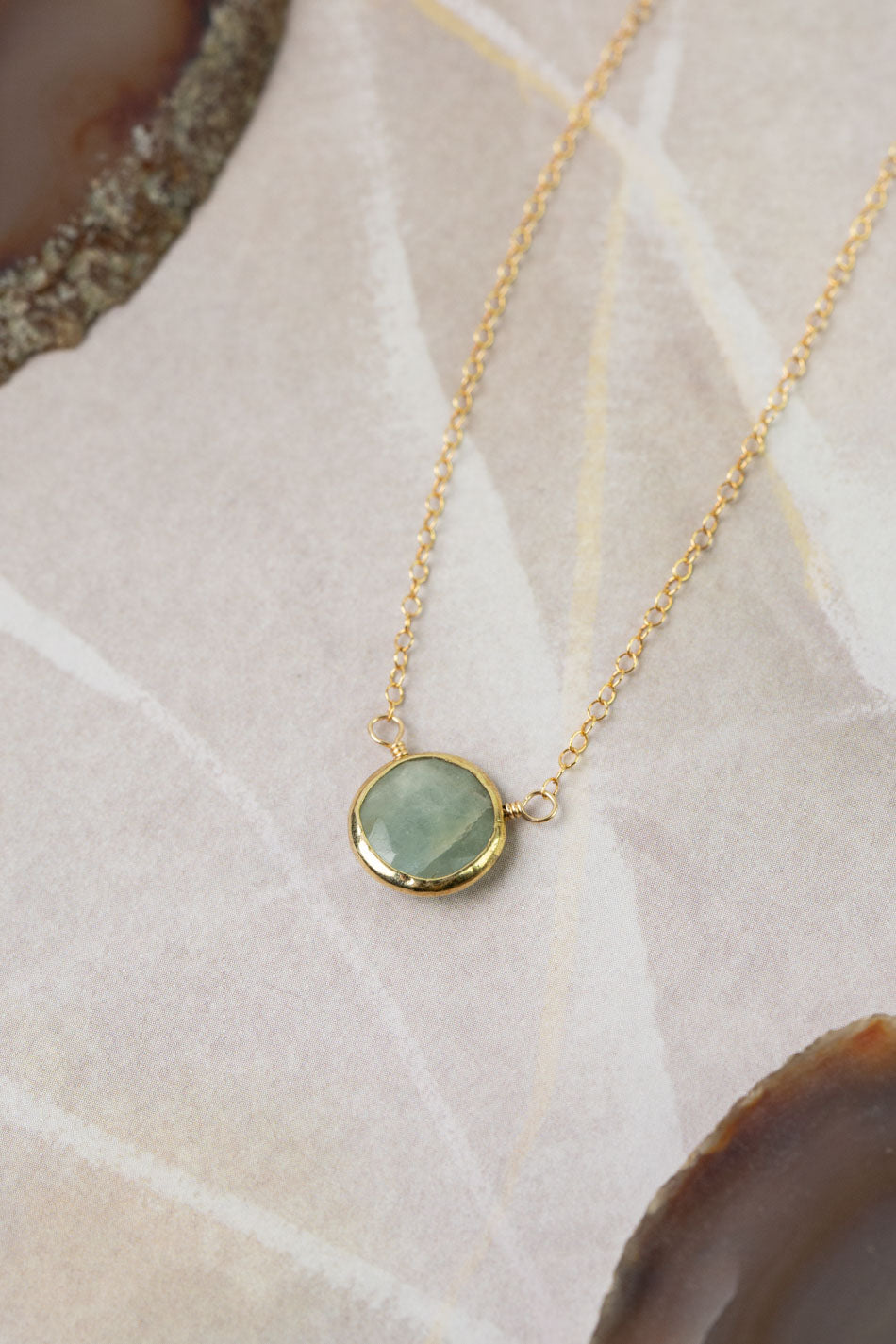 Favorites 16.5-18.5" Aquamarine Focal Necklace