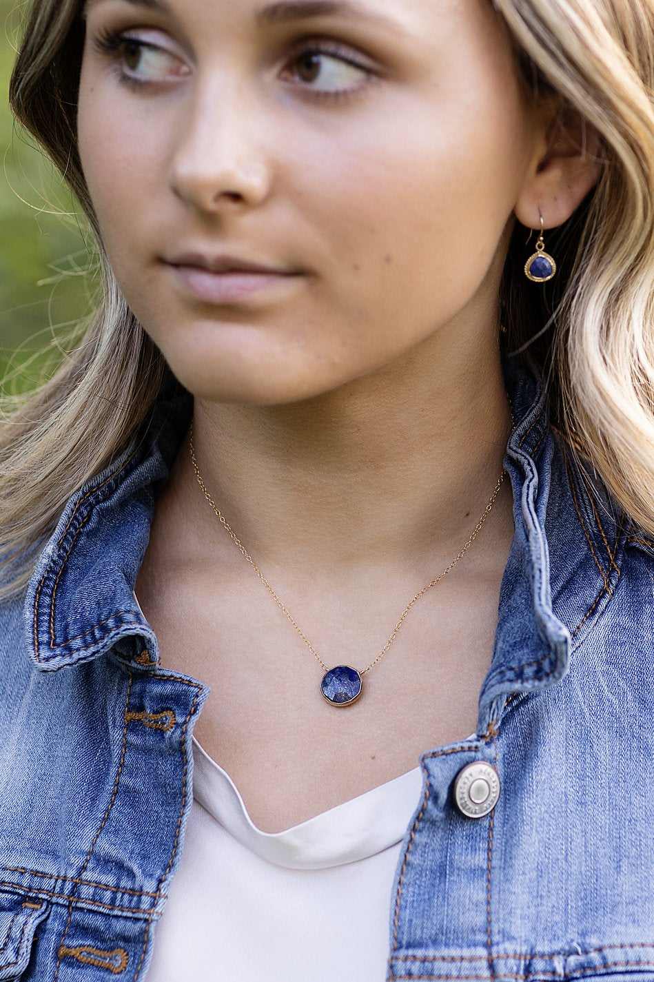 Favorites 16-18" Lapis Simple Necklace