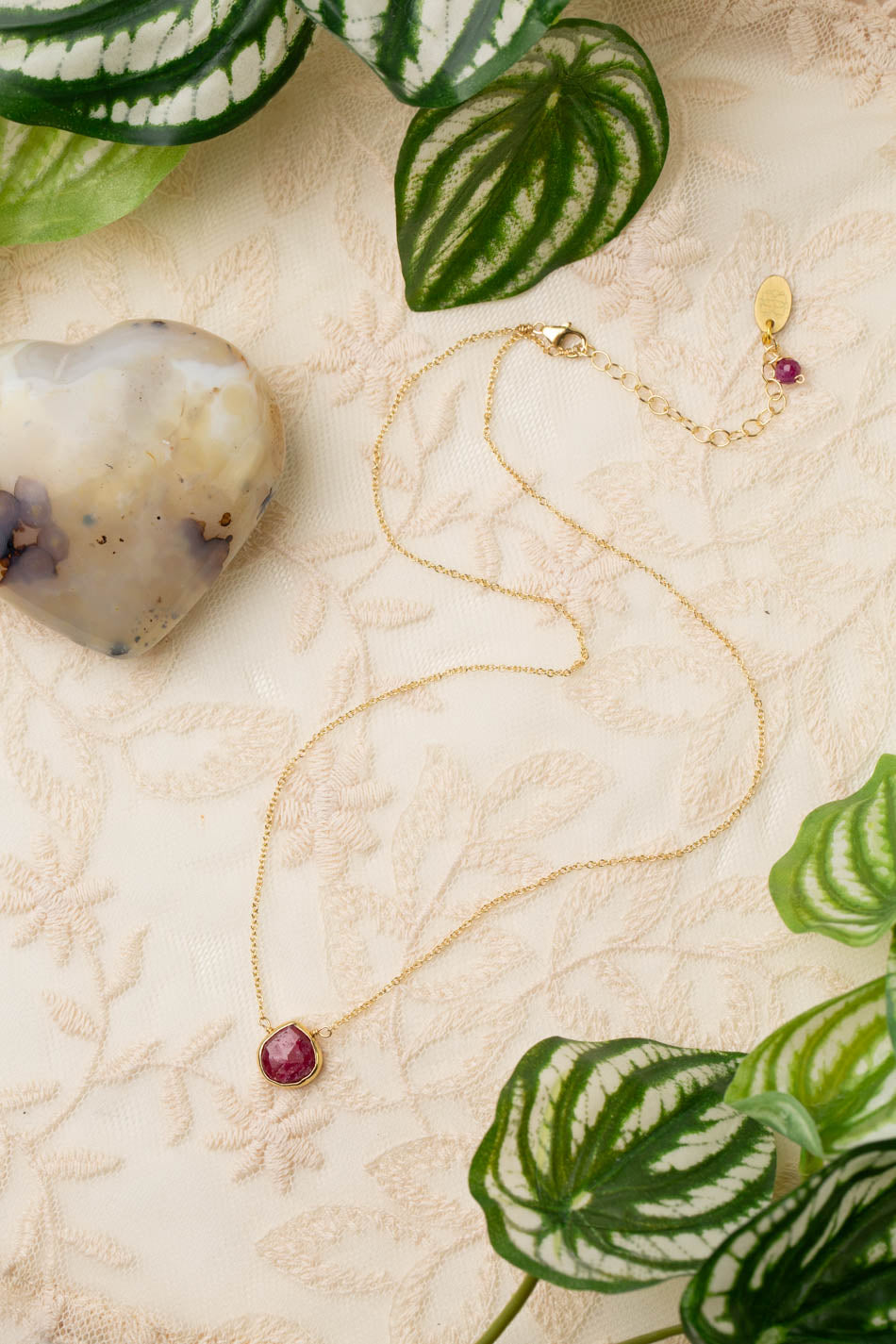 Gumdrop 16-18" Ruby Simple Necklace