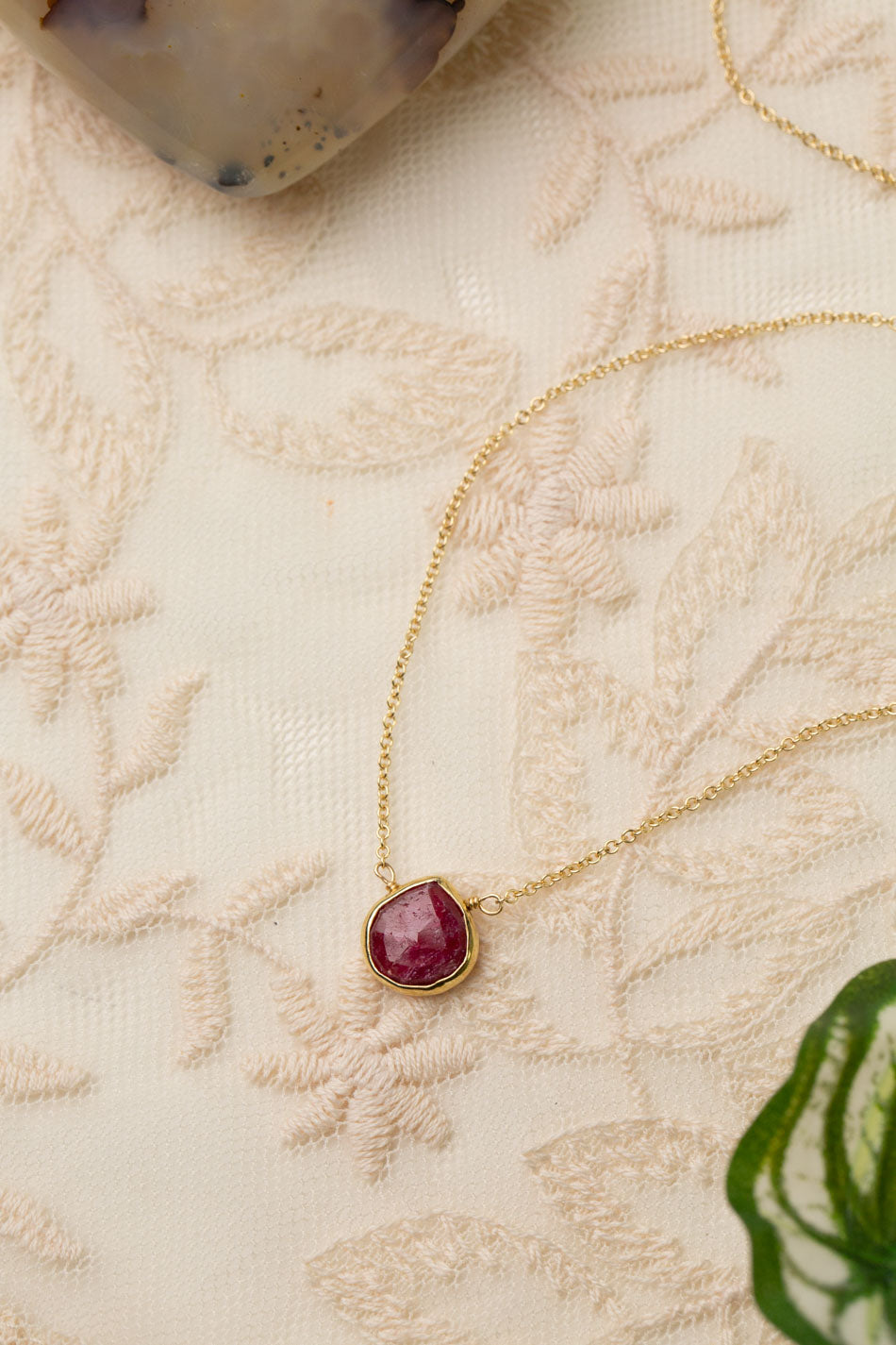 Gumdrop 16-18" Ruby Simple Necklace