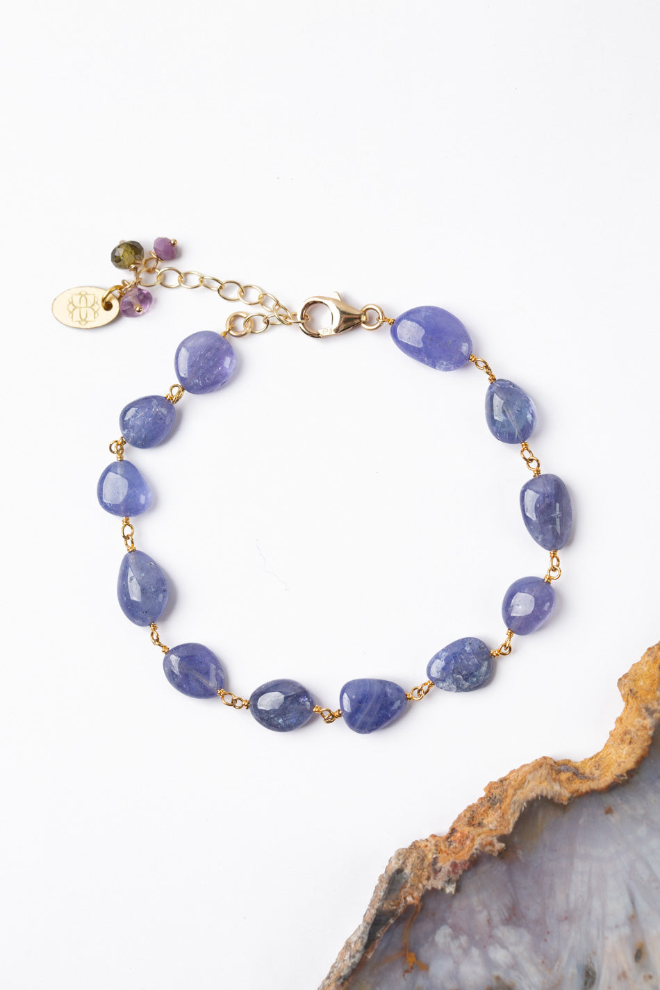 Hydrangea 7.25-8.25" Tanzanite Simple Bracelet