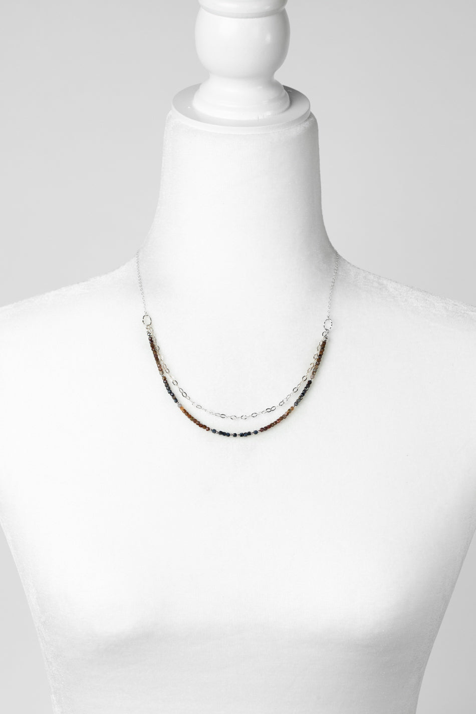 Limited Edition 20-22" Faceted Pietersite Multistrand Necklace
