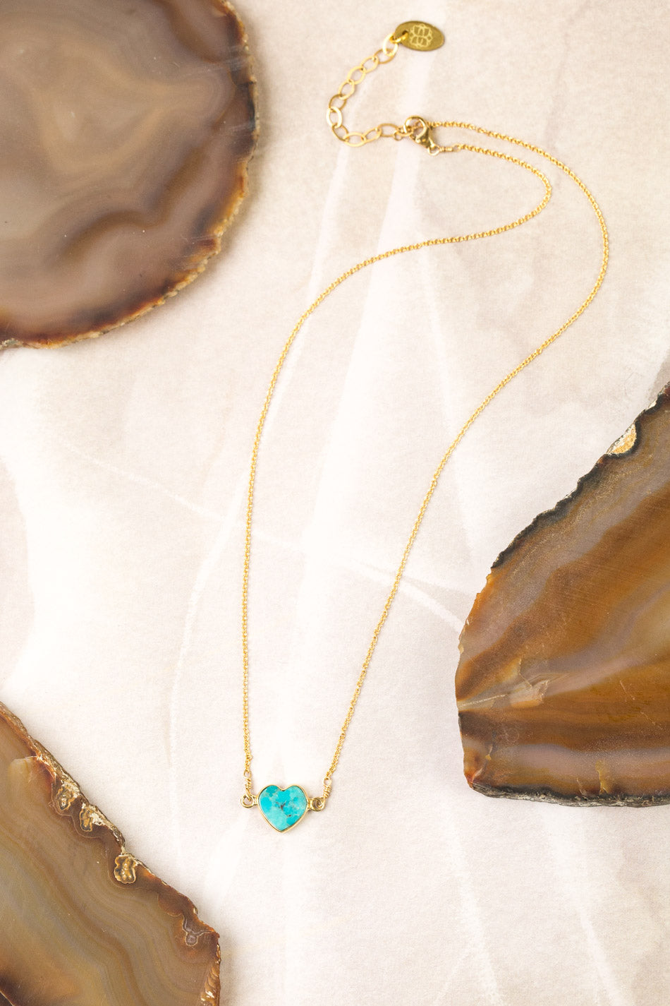 Limited Edition 16-18" Turquoise Heart Simple Necklace