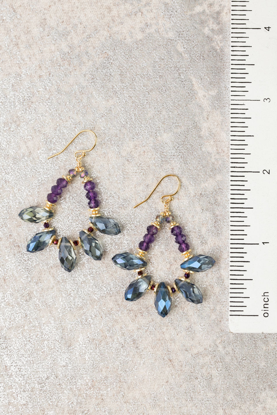 Midnight Crystal Statement Earrings