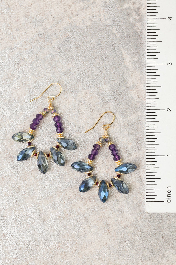 Midnight Crystal Statement Earrings