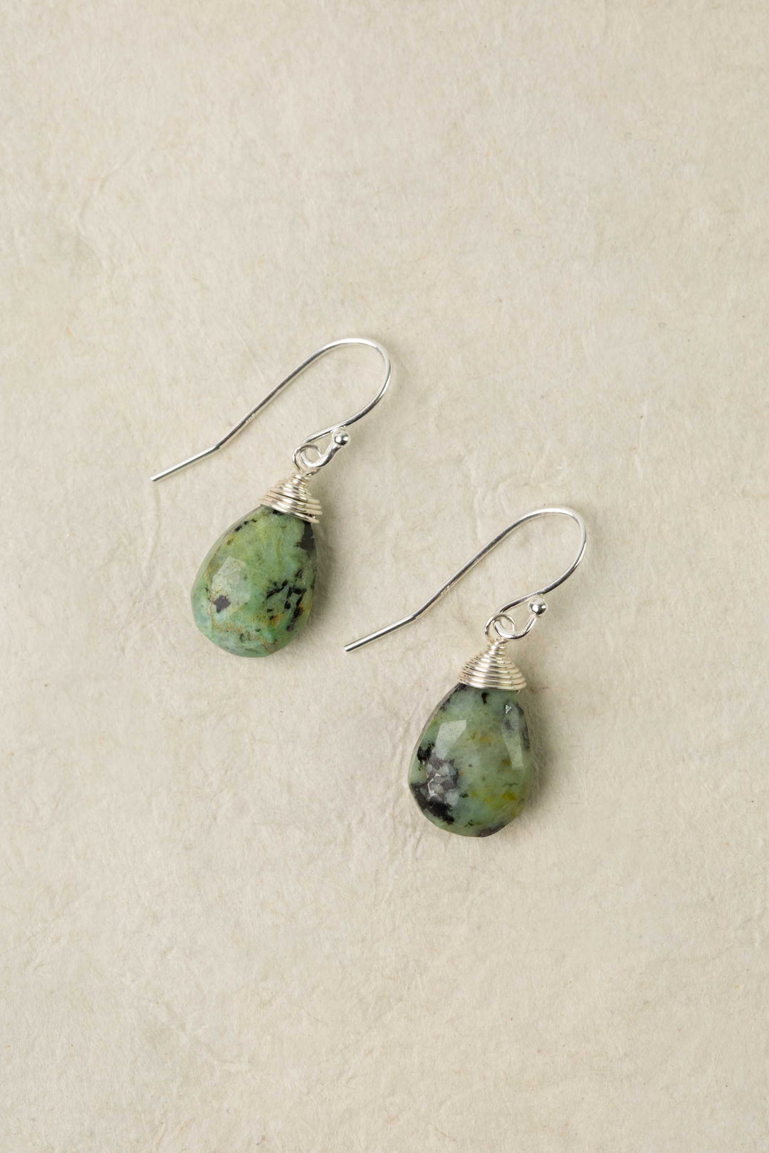 Mystic African Turquoise Simple Earrings