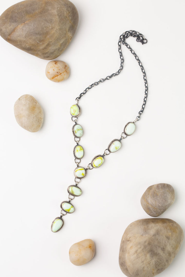 Betta Lee 17" Palomino Turquoise Statement Necklace