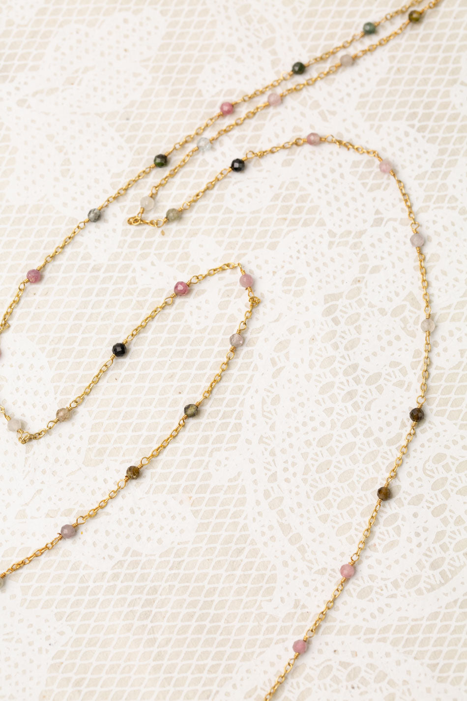 One Of A Kind 37-39" Faceted Tourmaline Simple Necklace