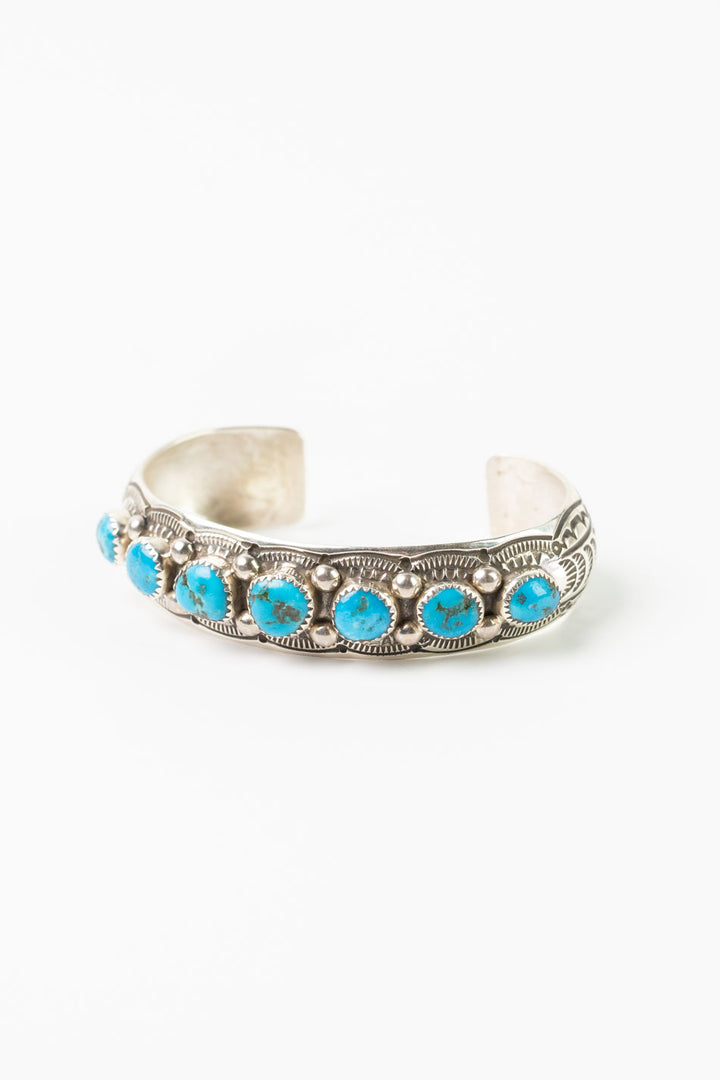 Grace Silver Kingman Turquoise Cuff Bracelet