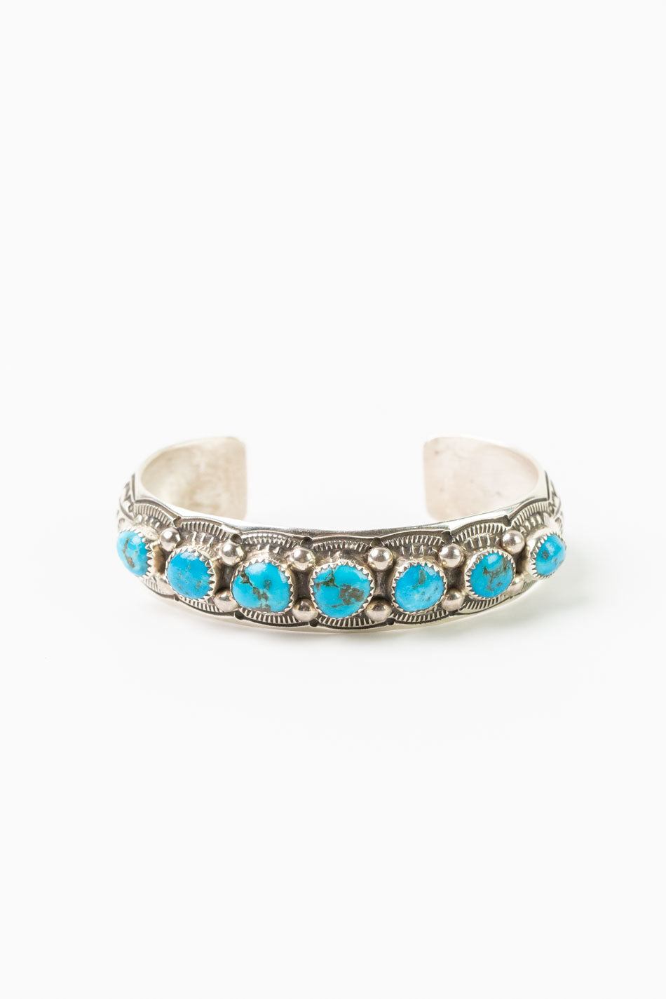 Grace Silver Kingman Turquoise Cuff Bracelet
