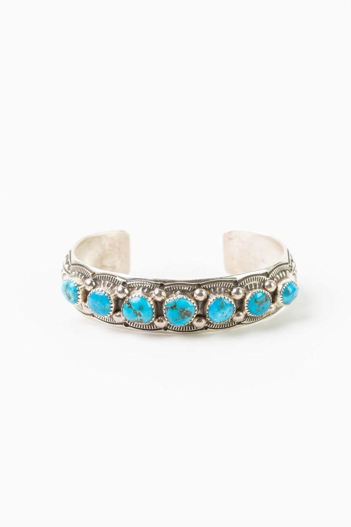 Grace Silver Kingman Turquoise Cuff Bracelet