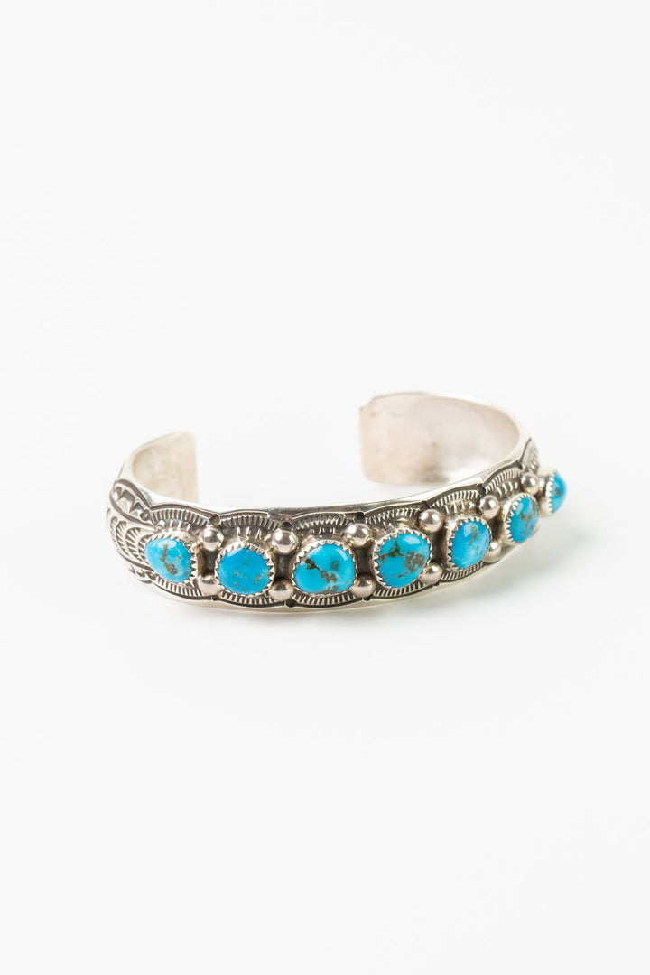 Grace Silver Kingman Turquoise Cuff Bracelet