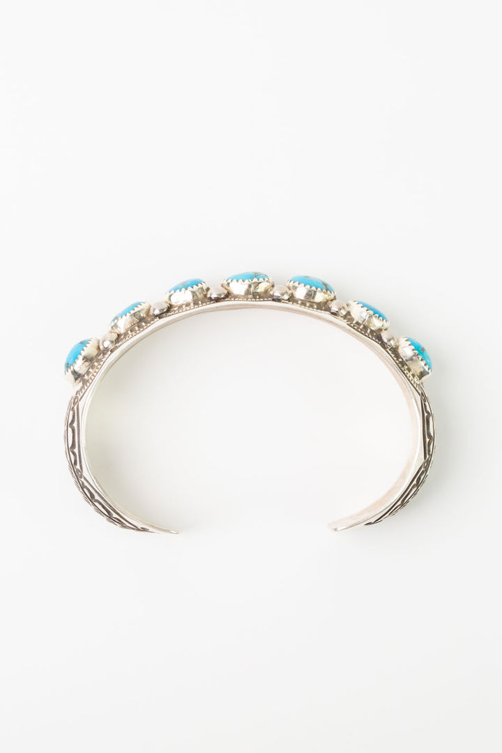 Grace Silver Kingman Turquoise Cuff Bracelet