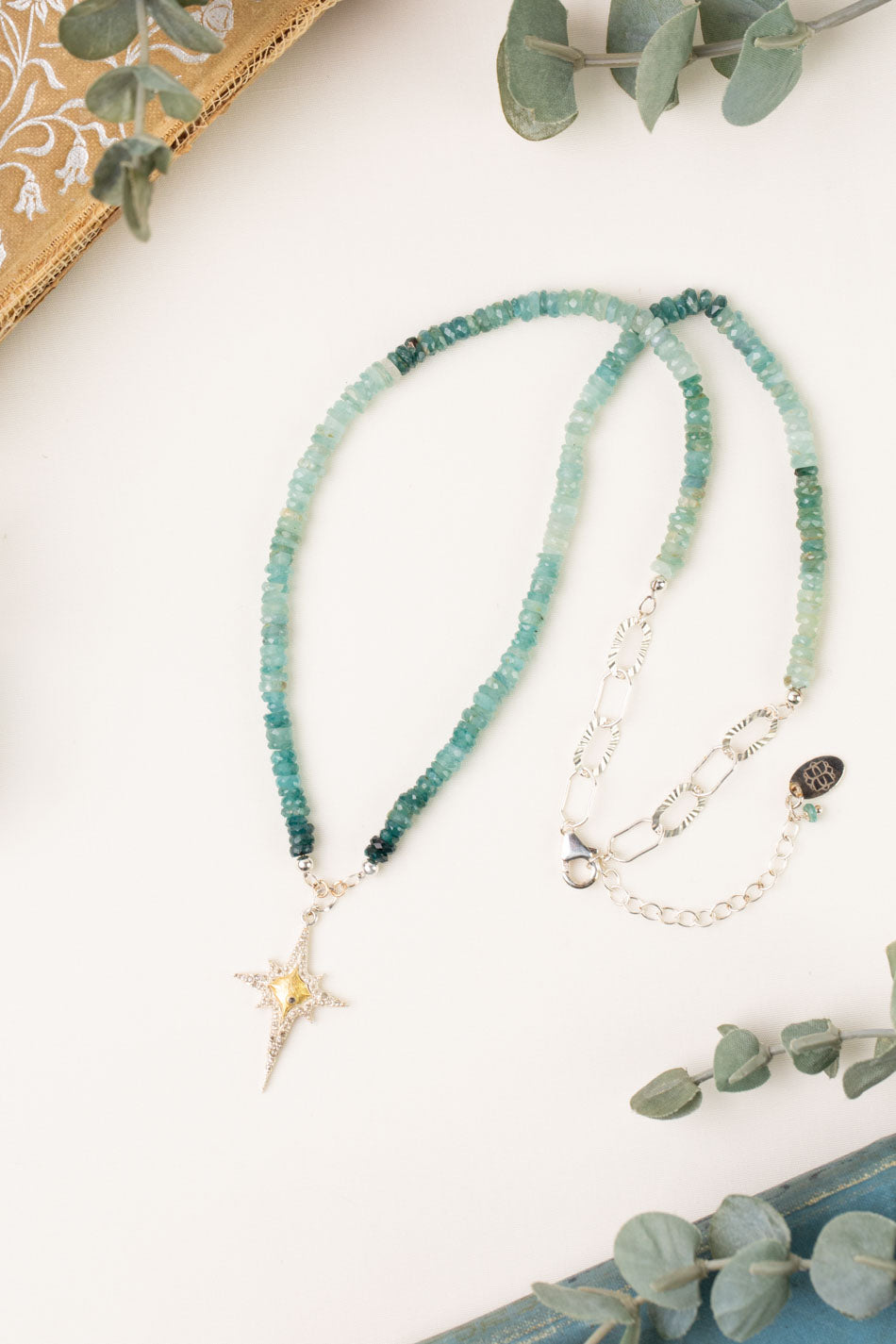 One Of A Kind 19-21" Grandiderite, Vermeil With Diamond Star Statement Necklace