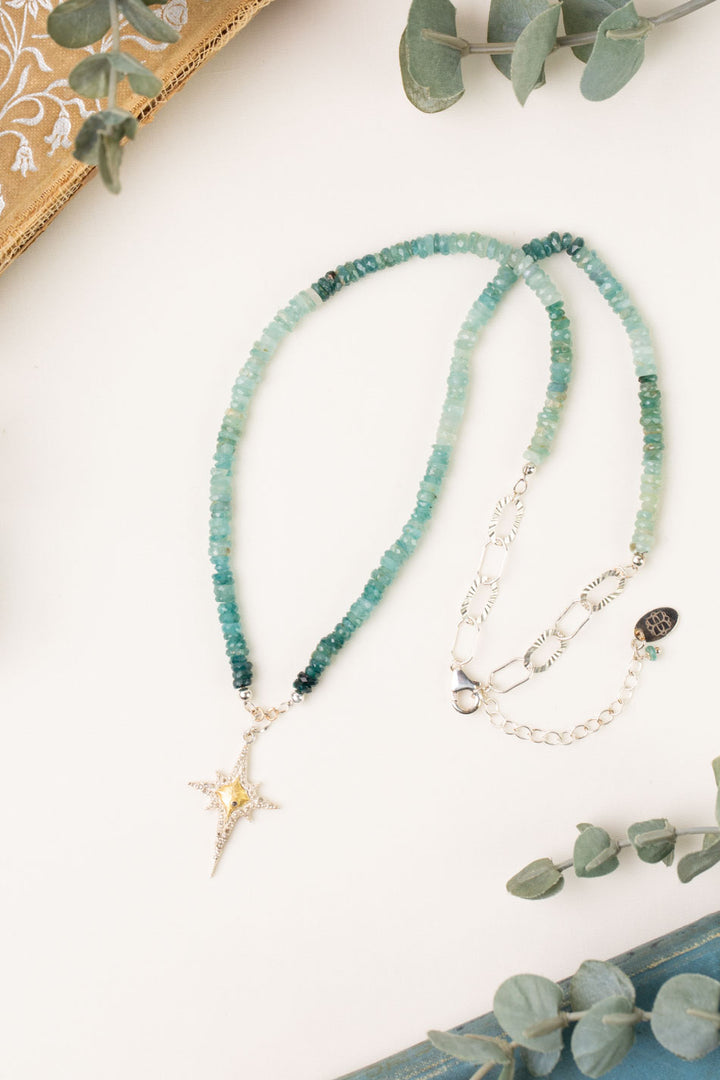 One Of A Kind 19-21" Grandiderite, Vermeil With Diamond Star Statement Necklace