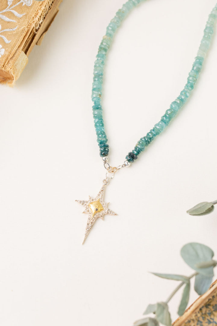 One Of A Kind 19-21" Grandiderite, Vermeil With Diamond Star Statement Necklace