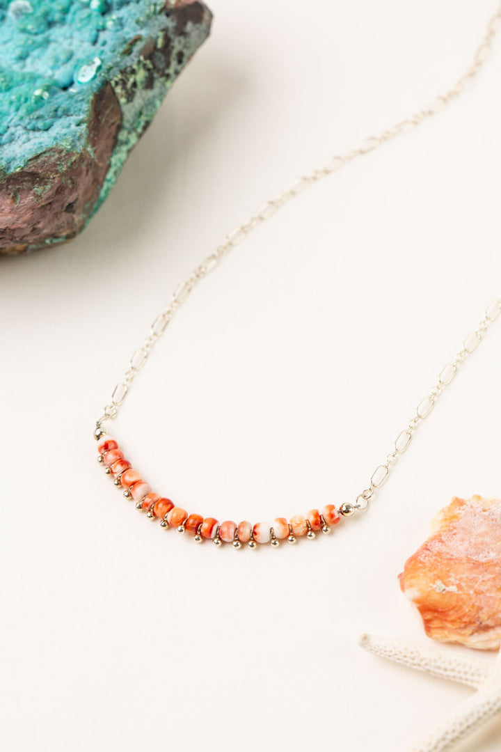 One Of A Kind 14.5-16.5" Spiny Oyster Simple Necklace