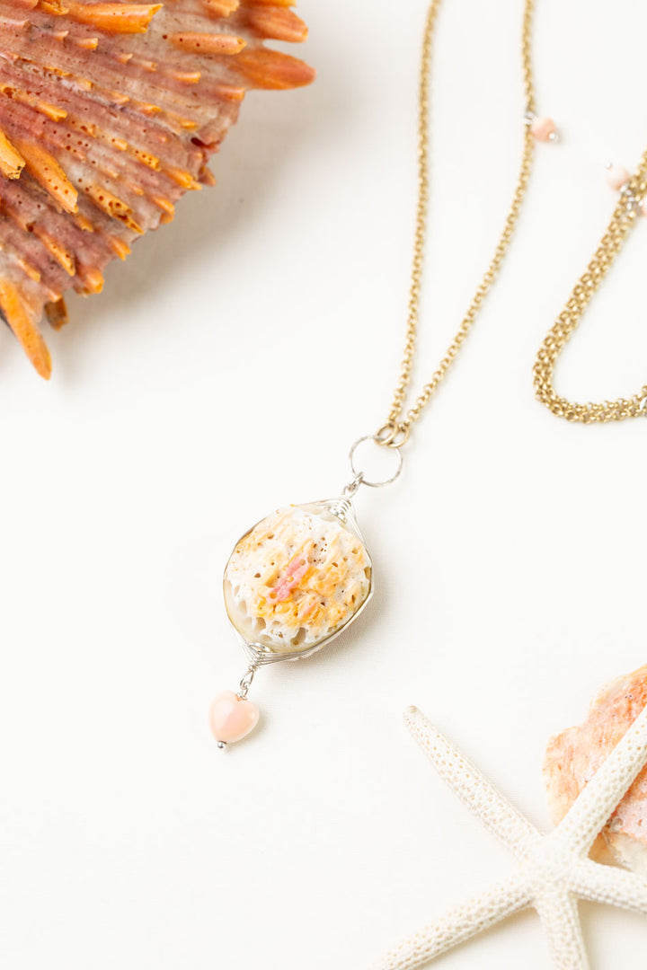 One Of A Kind 22-24" Spiny Oyster Statement Necklace