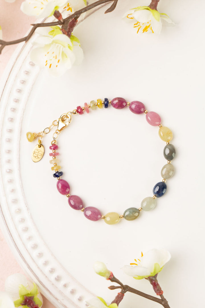 One Of A Kind 7.5-8.5" Sapphire Simple Bracelet