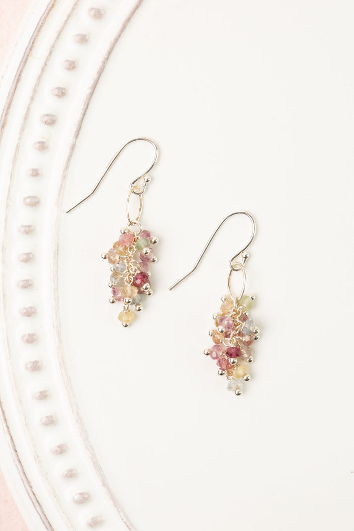 One Of A Kind Sapphire Cluster Earrings