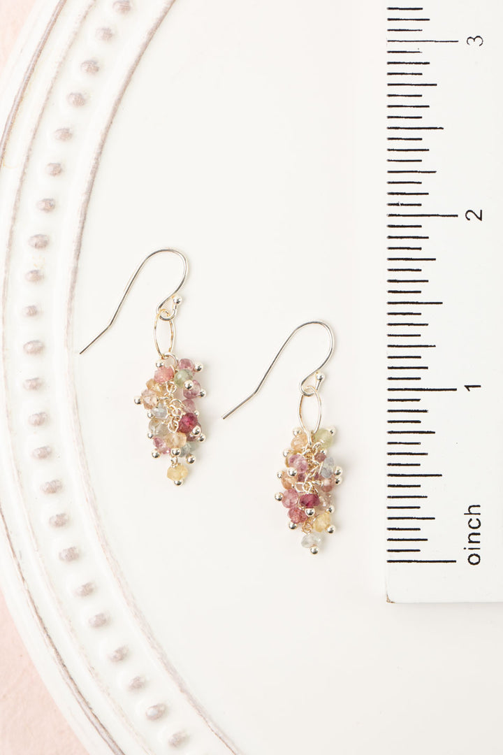 One Of A Kind Sapphire Cluster Earrings