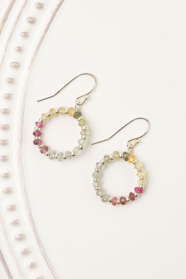 One Of A Kind Sapphire Hoop Earrings