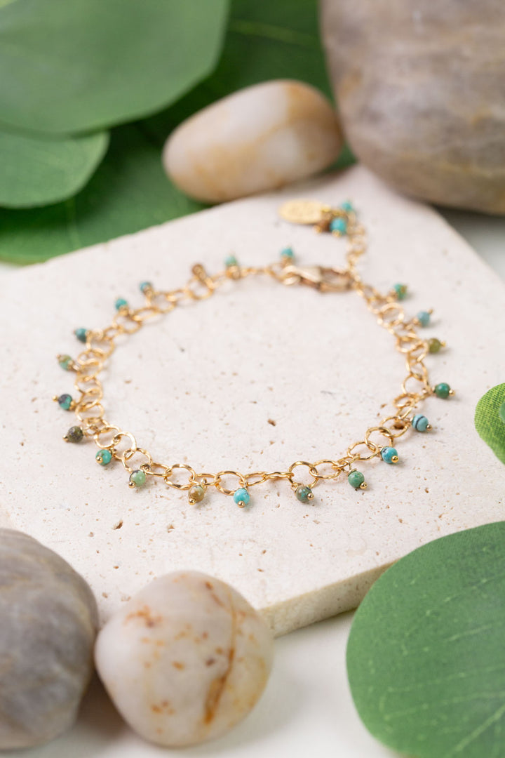 One Of A Kind 7.5-8.5" Turquoise Simple Bracelet