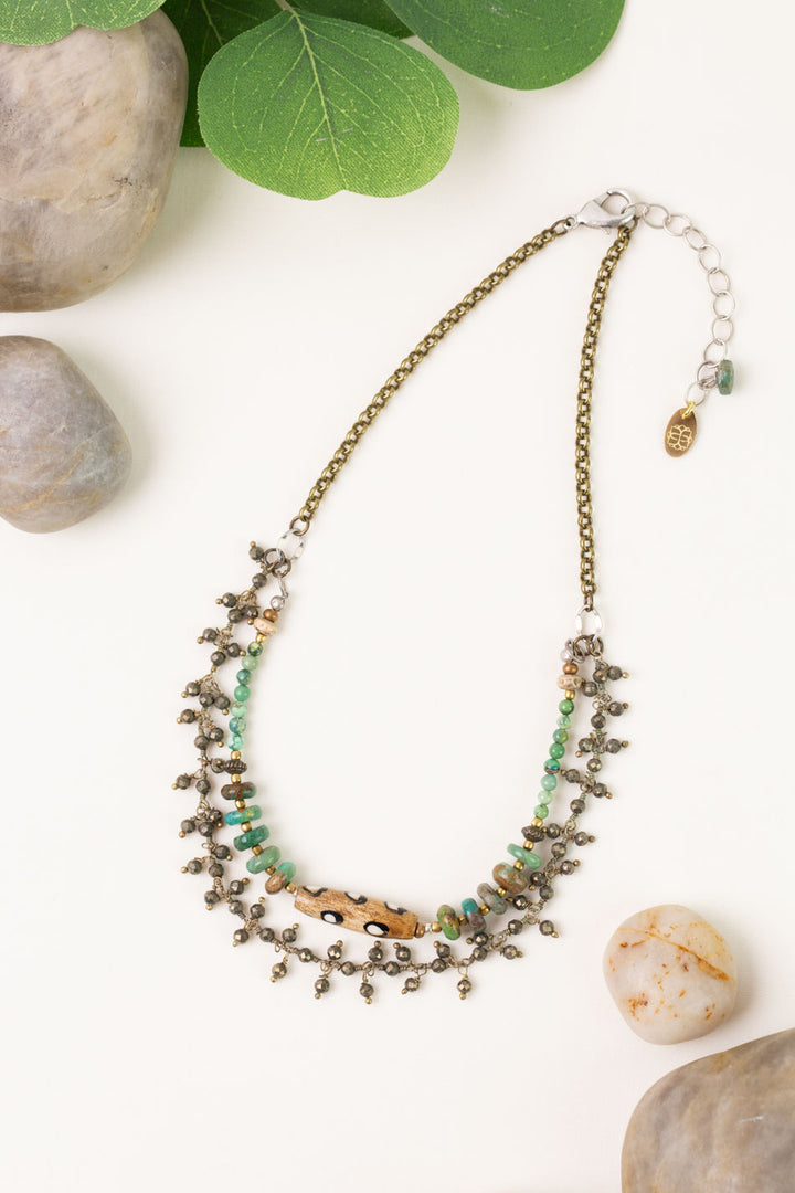 One Of A Kind 14.5-16.5" Collage Necklace