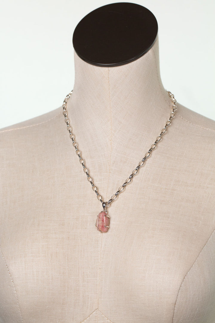 One Of A Kind 18.25-20.25" Rhodocrosite Statement Necklace