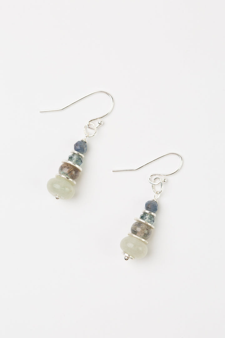 Resilience Freshwater Pearl, Crystal Simple Earrings