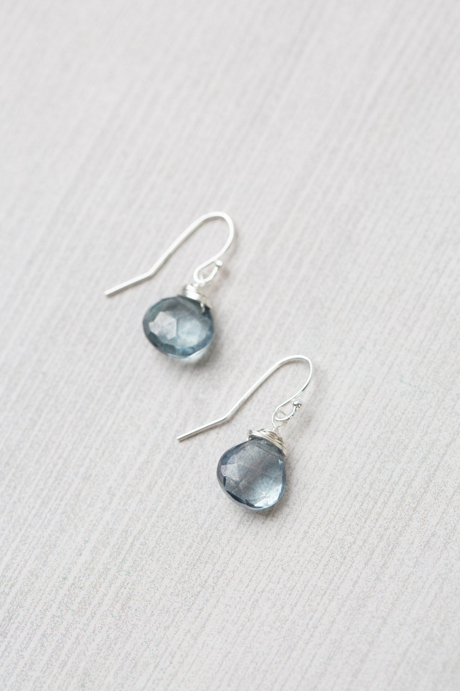 Resilience Topaz Briolette Simple Earrings