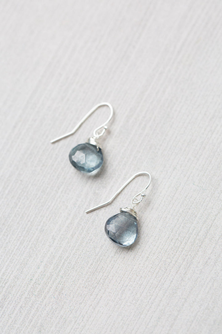 Resilience Topaz Briolette Simple Earrings