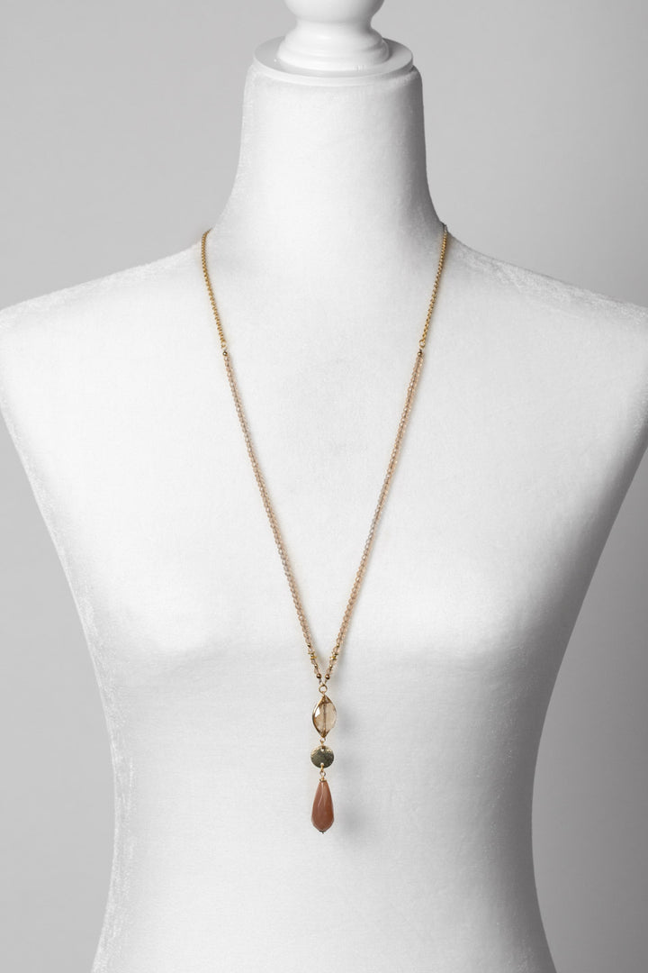 Solace 30-32" Crystal With Moonstone Statement Necklace