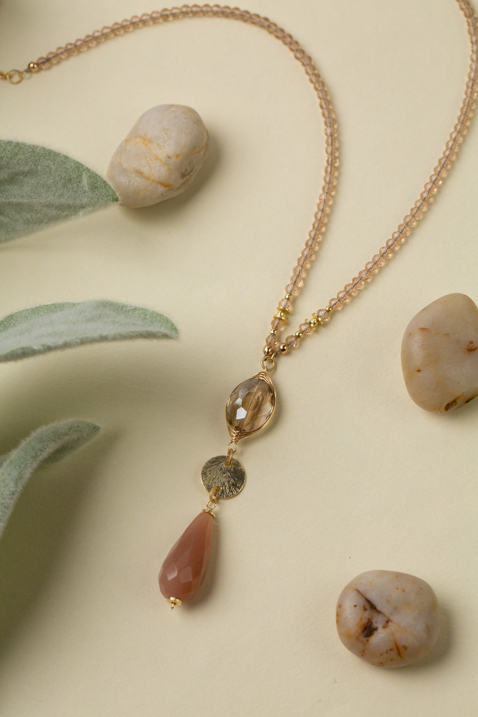 Solace 30-32" Crystal With Moonstone Statement Necklace